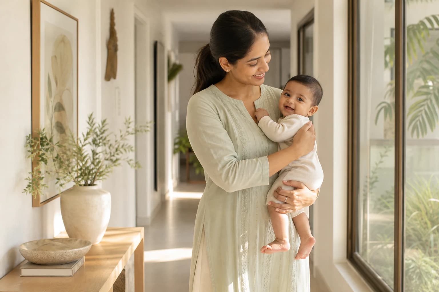 A calm moment between parent and baby — BeyondBabyCo